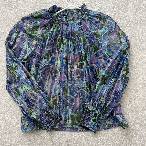 SAYLOR Midnight Floral Top XS - Picture 3 of 5